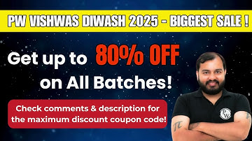 PW CA Foundation Sampurna Fastrack Coupon Code 2025 Batch |PW Coupon code for CA#caexampreparation