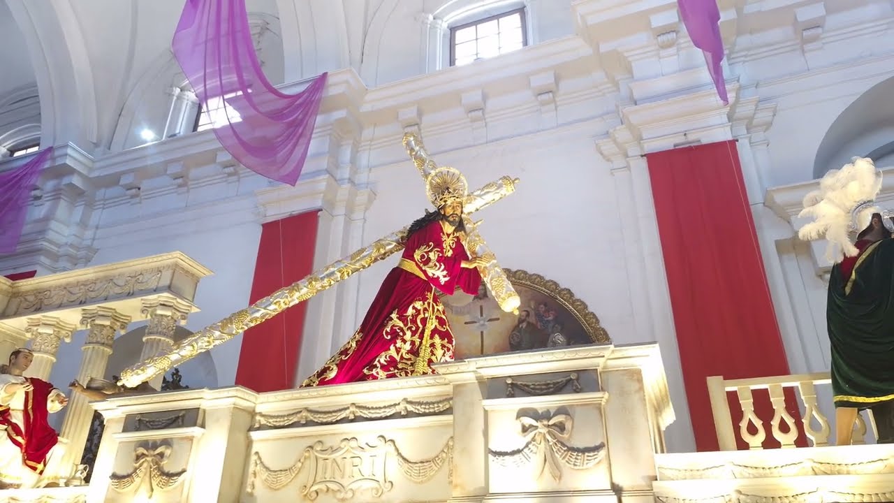 Salida Jesús Nazareno del Perdón San Francisco  el Grande Antigua Guatemala 2025