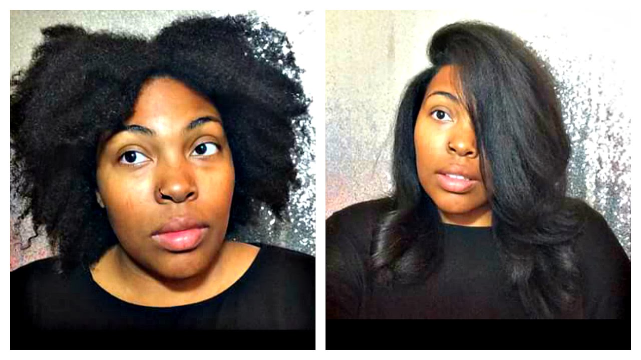 No Heat Damage How To Curly To Straight Natural Hair Supa