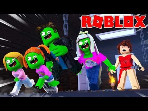 Zombie Roblox Family Survive The Red Dress Girl Youtube - youtube roblox girl squad