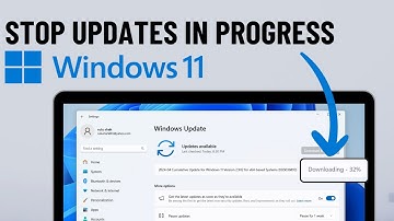 How to STOP Windows 11 Updates in Progress