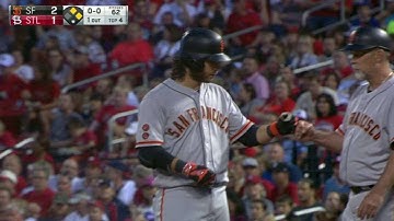 SF@STL: Crawford knocks an RBI single to right