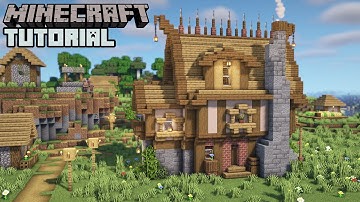 Minecraft - Medieval Tavern/Inn Tutorial (How to Build)