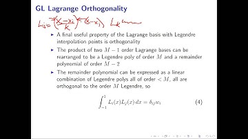 An Orthogonal Lagrange Basis M3B.4 - Intro to DG