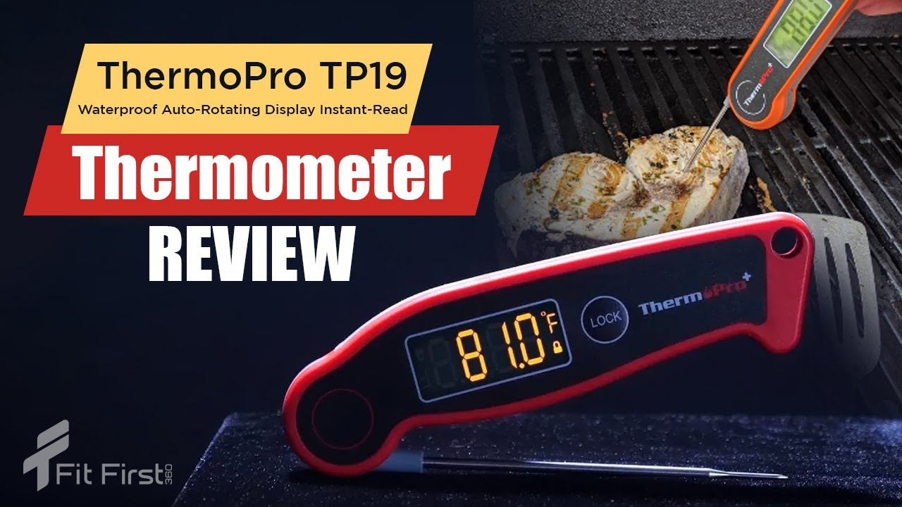 ThermoPro TP19 Waterproof Food Thermometer Thermocouple Instant Read Cooking Thermometer for Kitchen BBQ Digital Meat Thermometer with Ambidextrous