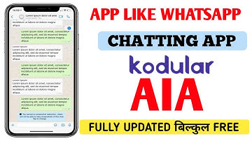 Free Aia | Whatsapp App Aia Free | Kodular | Chating App Aia
