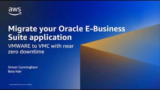 Migrate your Oracle E-Business Suite application from VMWARE to VMC with near zero downtime