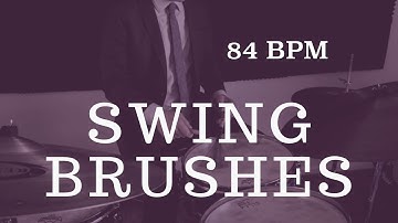 Jazz Drum Brushes Play Along - Slow Swing - 84 BPM