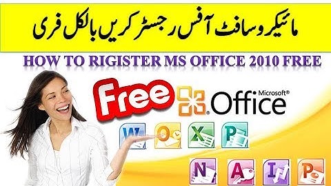 Microsoft Office 2010 professional Register without product key| Urdu Hindi