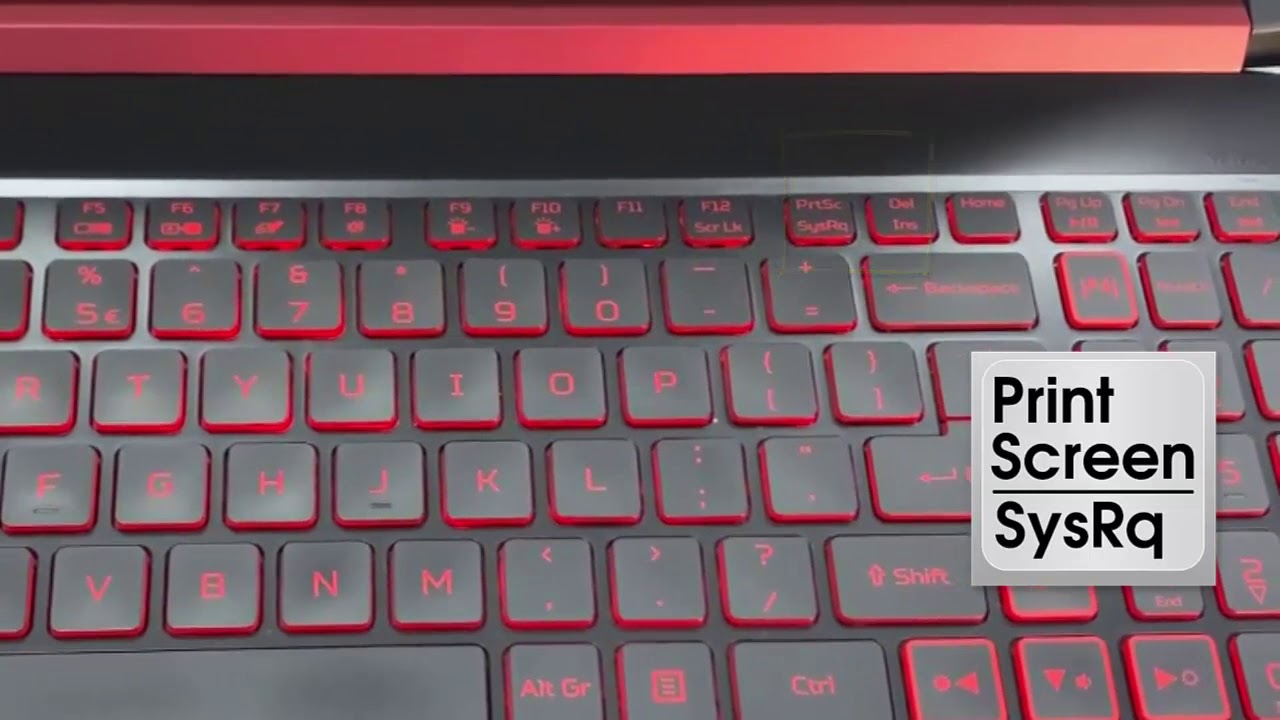 How To Take A Screenshot On Laptop Acer Nitro 5 2021 Youtube
