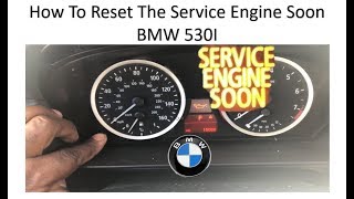 How To Reset The Service Engine Soon, Oil Reset And All Service Requirements On Your BMW 530I 2006