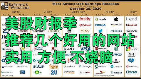 美股财报季，推荐几个好用的网站，实用 方便 不烧脑（20201028期） - 天天要闻