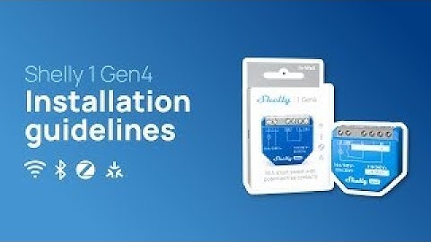 Shelly 1 Gen4 - Installation video US