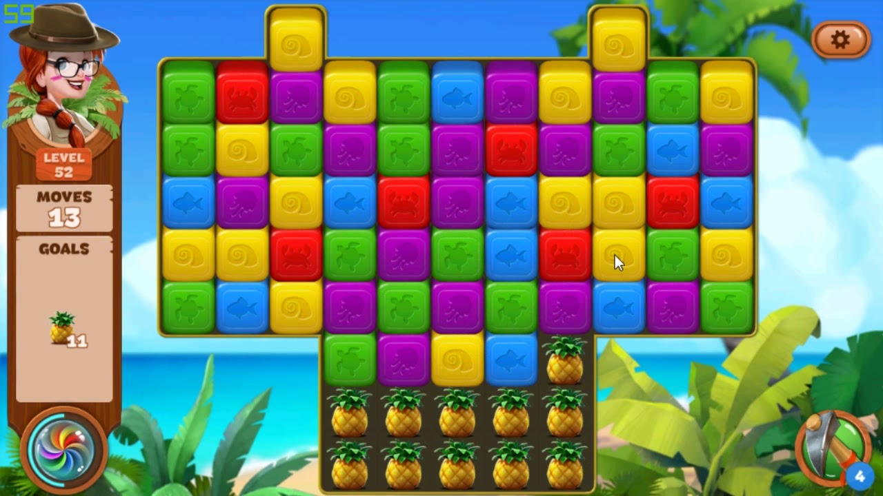 Lost Island Blast Adventure level 52