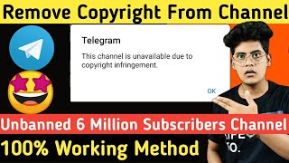 How To Remove Copyright Infringement On Telegram Channel | How To Unban Telegram Channel