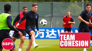 TEAM COHESION EXERCISES IN THE FIRST TRAINING OF THE ENGLAND NATIONAL FOOTBALL TEAM and the Science
