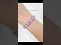 Purple crystal bracelet to elevate your style🌸#CrystalBracelet #PurpleCharm #ElegantStyle #diy
