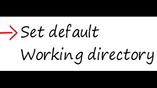 Creo - How to Set default Working directory