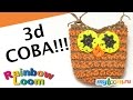 3d СОВА Лумигуруми (амигуруми) из Резинок Rainbow Loom. Урок 362 | OWL Rainbow Loom