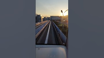 桃園機場的一、二航廈接駁車路程景👍🏻 #機場接送 #桃園機場 #接駁車 #捷運 #路程景