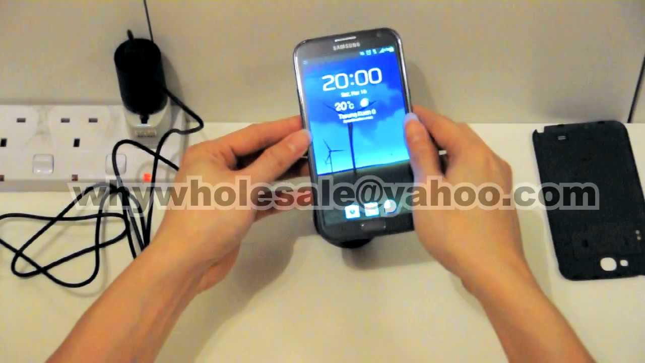 Samsung Galaxy Note 2 Wireless Charger Just Plug and Play no Mod