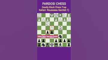 Deadly Black Chess Trap | Italian: Rousseau Gambit (1) | Chess Trap #Shorts #ChessTrap #JebakanCatur
