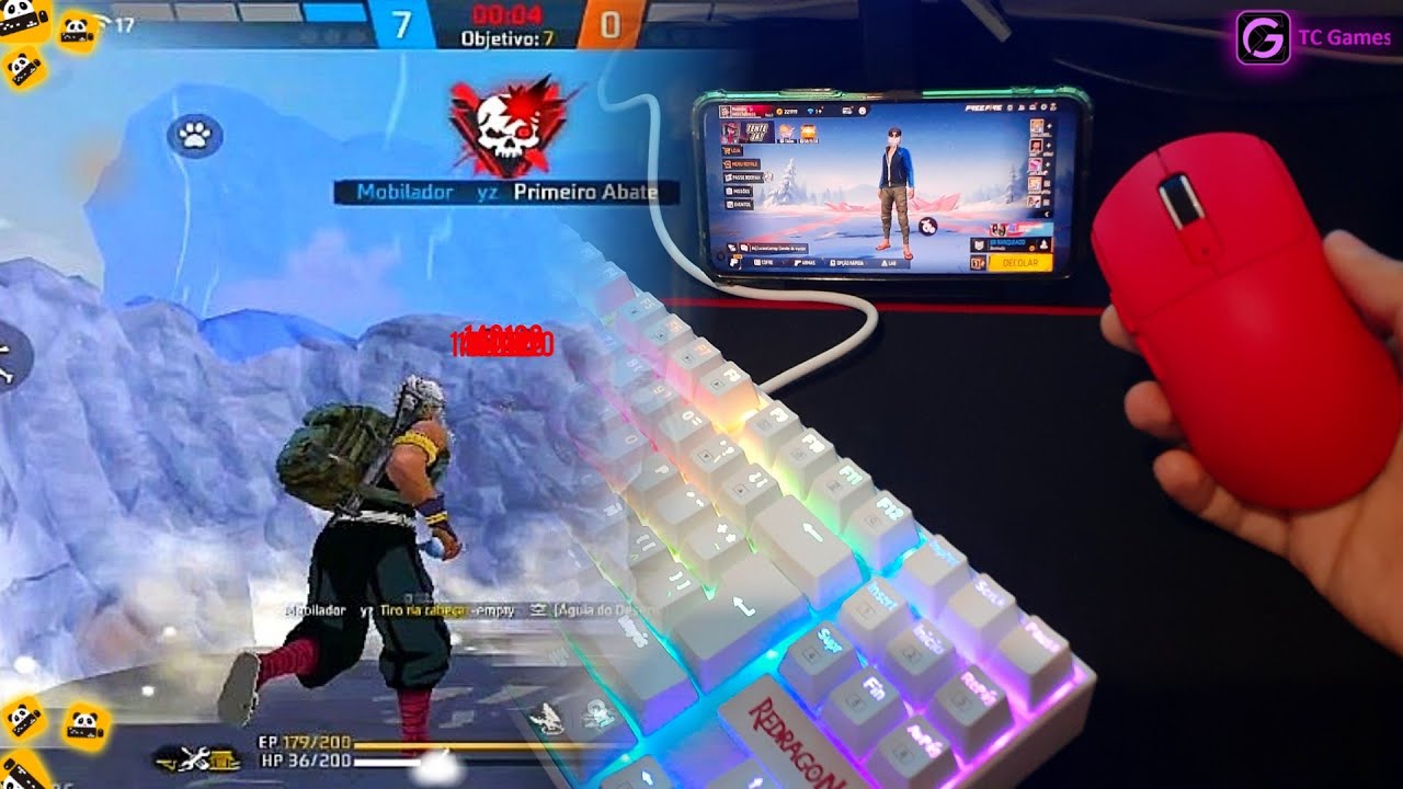 1 DIA JOGANDO NO MOBILADOR COM O MELHOR MOUSE SEM FIO! - teclado e ...