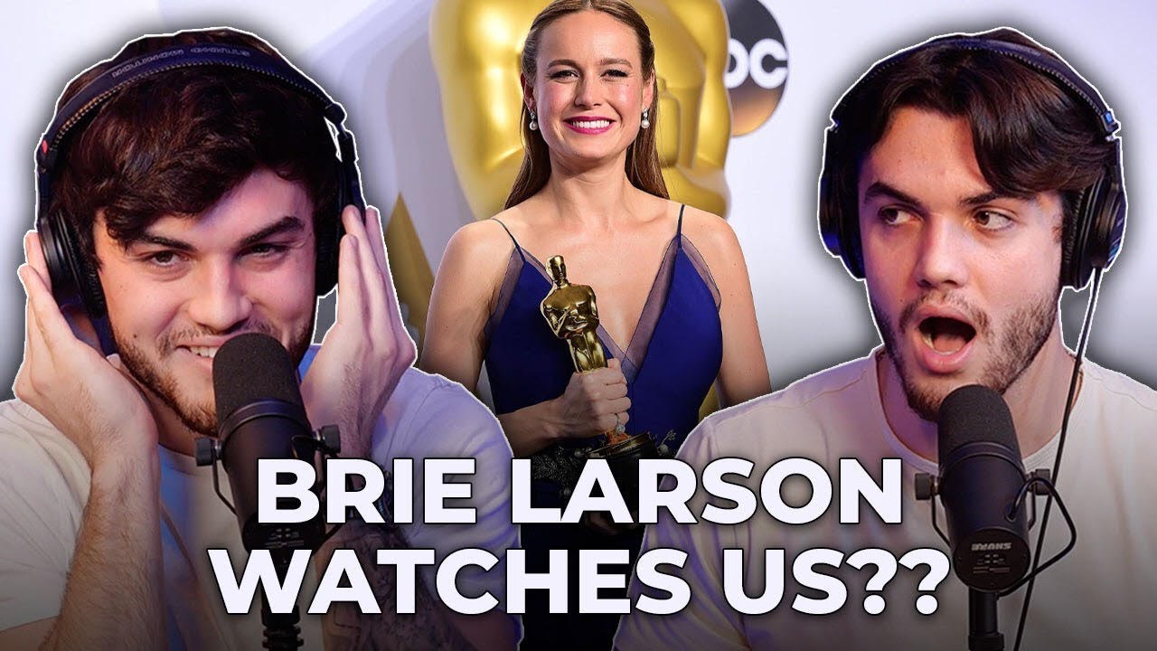 Brie Larson Watches The Dolan Twins!
