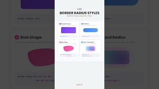 CSS Border Radius Styles — Modern UI shapes using border-radius
