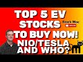 5 TOP EV STOCKS TO BUY NOW & NIO STOCK PRICE PREDICTION And TESLA STOCK PRICE PREDICTION Stock Moe