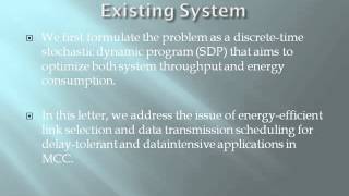 Energy Efficient Link Selection and Transmission Scheduling in Mobile Cloud Computing