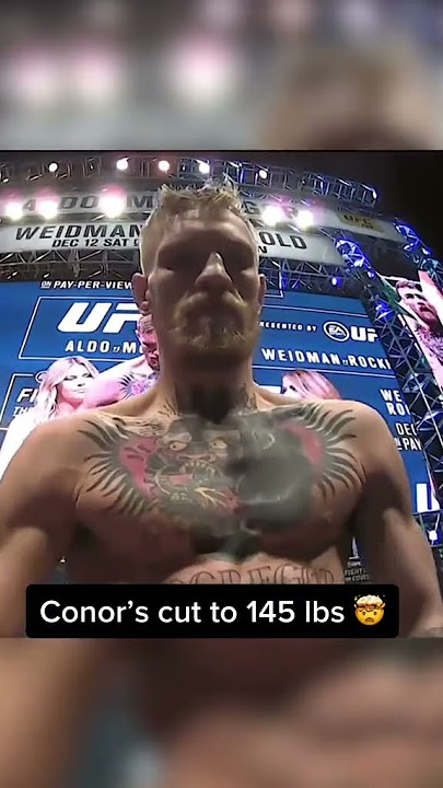 When Conor cut to 145 🤯