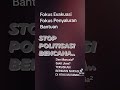 Saya Muak dengan Barisan Yg Suka POLITISASI BENCANA