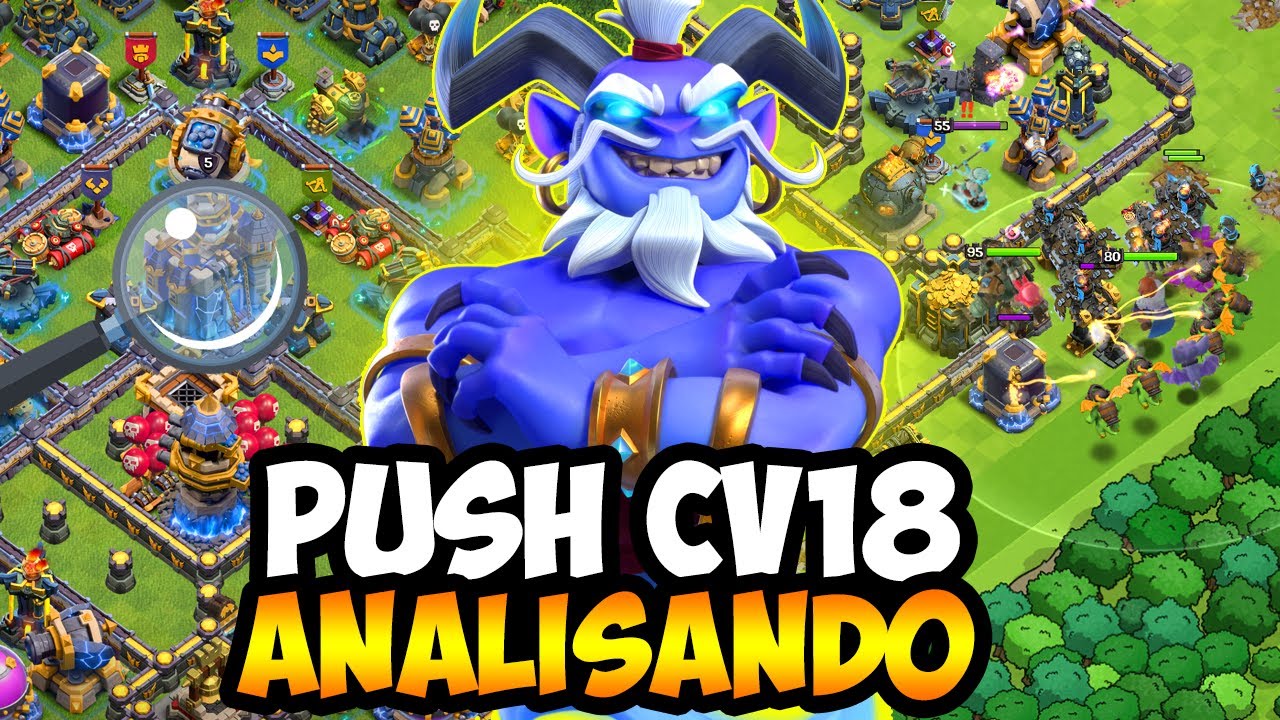 PRIMEIRA LIVE DE 2026 DE CLASH OF CLANS, PUSH CV18 E ANALISANDO VILAS!