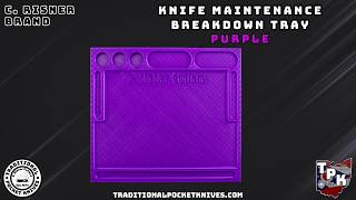C. Risner Cutlery: Knife Maintenance Breakdown Tray - Purple