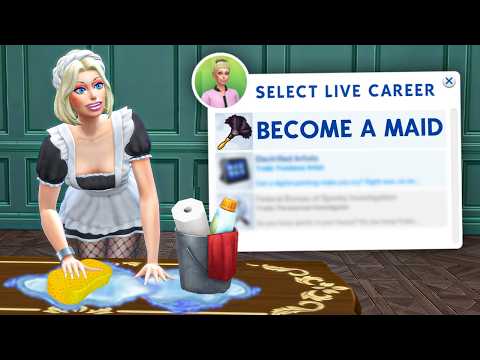 Can my sim get rich as a maid? (new active career)
