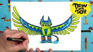 #DrawWithRob *SPECIAL EDITION* Zian the Cat-Owl