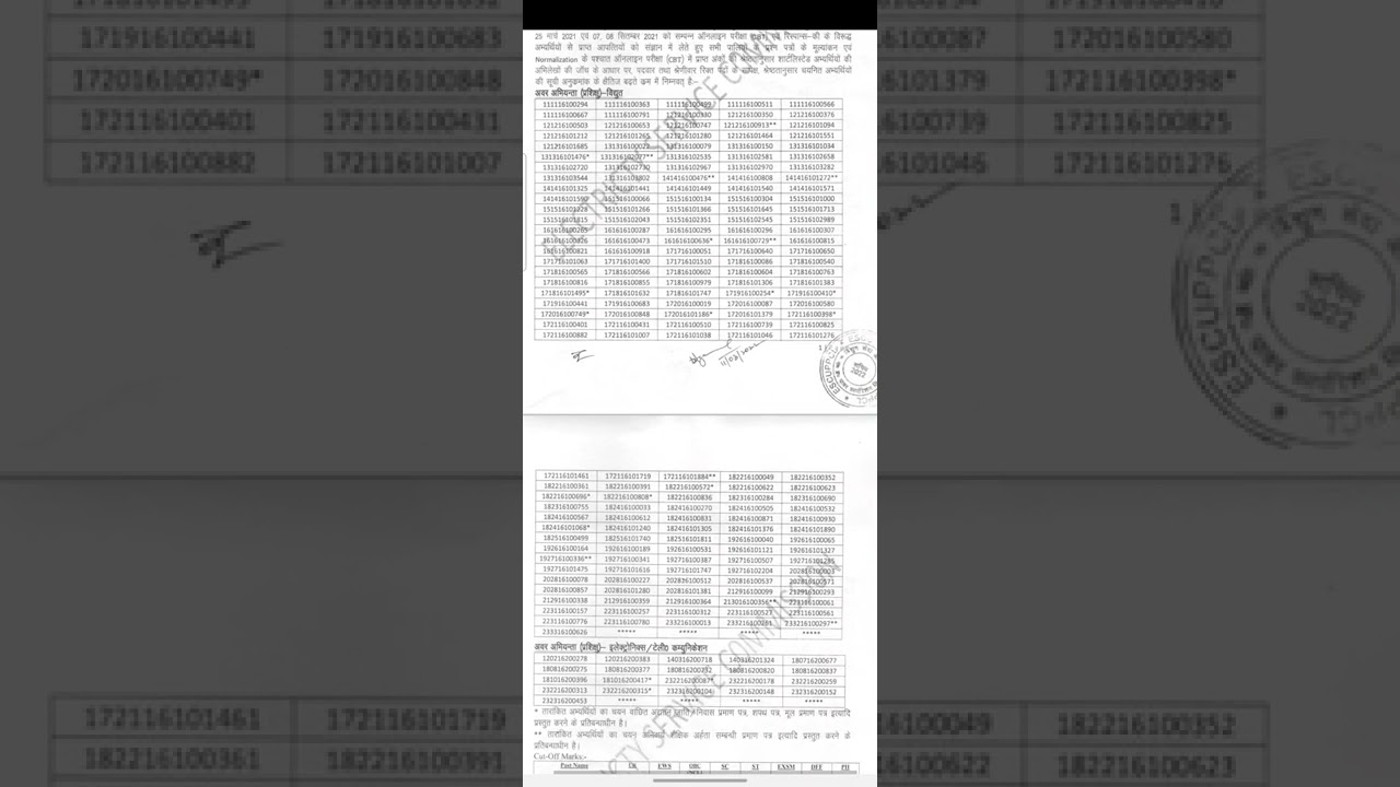 UPPCL JE 2020 FINAL RESULT OUT/CUT OFF 