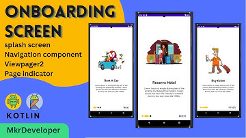 Onboarding screen Viewpager2. Navigation component Android studio Kotlin
