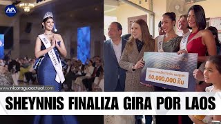 Sheynnis Palacios termina gira en Laos con donación de Miss Universo a Hospital Infantil