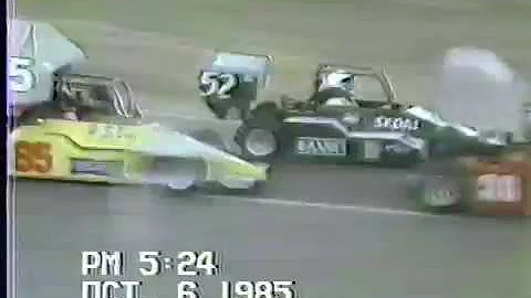 Jerry Landon racing at Kalamazoo and Berlin 1986