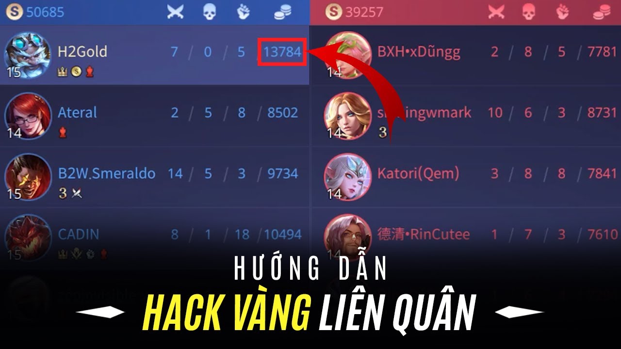 HƯỚNG DẪN HACK VÀNG TRONG LIÊN QUÂN MOBILE