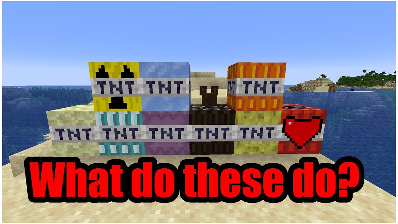 Minecraft, but there is 9 new CRAZY TNT's - YouTube
