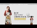 Cross back apron from tessuti fabrics  sewing therapys sew along tutorial