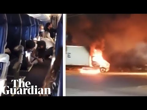 Mexican cartel target airport and create burning blockades after El Chapo’s son captured