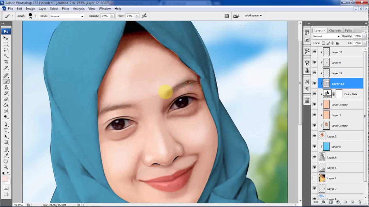  Membuat  Efek  Lukisan Asli Dengan Adobe Photoshop 