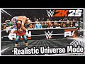 Creating a REALISTIC WWE Universe Mode in 2K25 Tutorial 