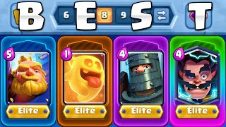 Using the Best Clash Royale Cards from EVERY Rarity.. in One Deck