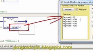 Testing of Modbus: Function Code 03