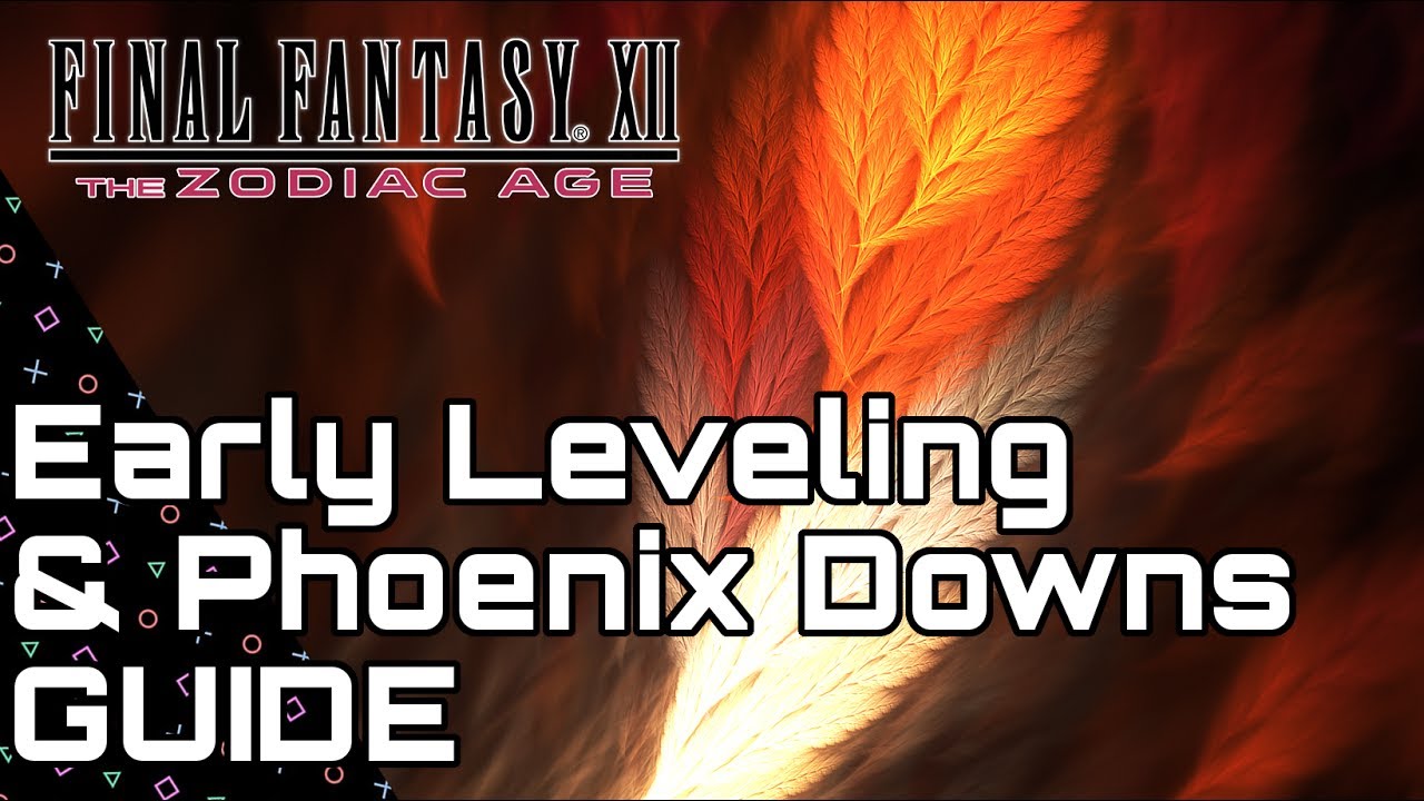 Final Fantasy Xii Zodiac Age Ps4 Early Power Leveling Phoenix Down Farm Dustia Guide Youtube